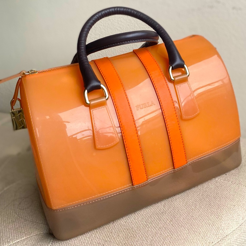 FURLA Orange Candy Bag